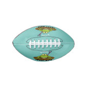 Kikkers heersen grappige groene kikkervis-cartoon american football (Voorkant)