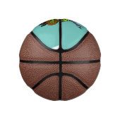 Kikkers heersen grappige groene kikkervis-cartoon basketbal (Rechts)