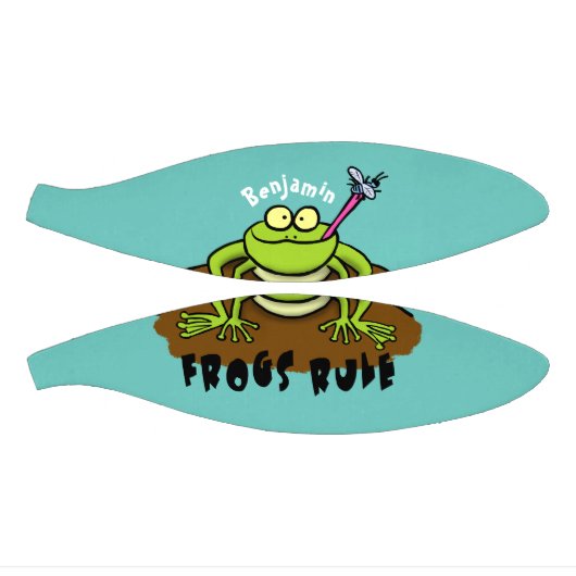 Kikkers heersen grappige groene kikkervis-cartoon basketbal (Panelen)