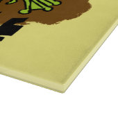 Kikkers heersen grappige groene kikkervis-cartoon snijplank (Hoek)