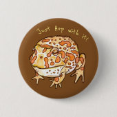 Kikkers, Hop ermee! Ronde Button 5,7 Cm (Voorkant)