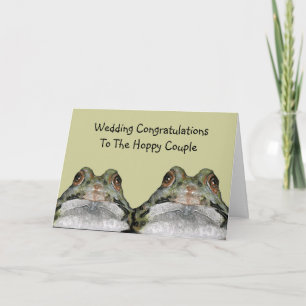 Kikkers, hoppy Couple: Weddenschap: Kunst Kaart