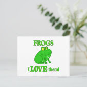 Kikkers houden van hen briefkaart (Staand voorkant)
