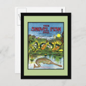 Kikkers in band briefkaart (Voorkant / Achterkant)