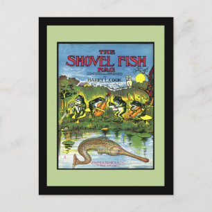 Kikkers in band briefkaart