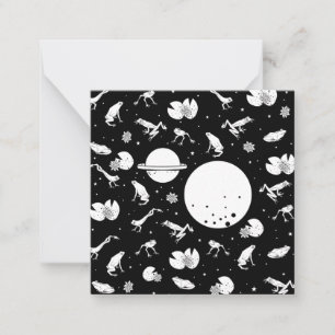 Kikkers in de ruimte notitiekaartje