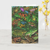 kikkers Kaart (Gele Bloem)