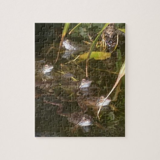 Kikkers, kikkers en meer kikkers legpuzzel (Verticaal)