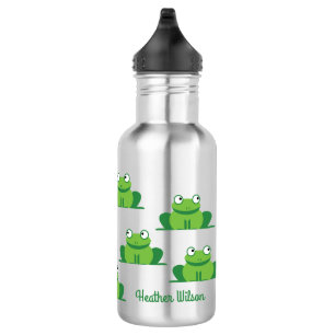 Kikkers Kinder waterfles met naam