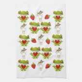 Kikkers Kip Aardbei Keuken Handdoek (Verticaal)