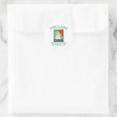 Kikkers Klassiek Ronde Sticker (Tas)