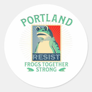 Kikkers Klassiek Ronde Sticker
