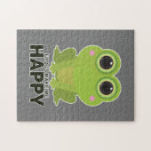 Kikkers maken me gelukkig legpuzzel (Horizontaal)