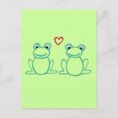 Kikkers met hart briefkaart (Voorkant)