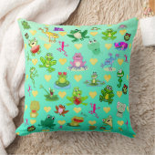 Kikkers met hart kussen (Deken)