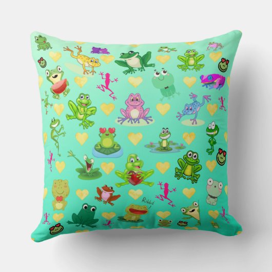 Kikkers met hart kussen (Achterkant)