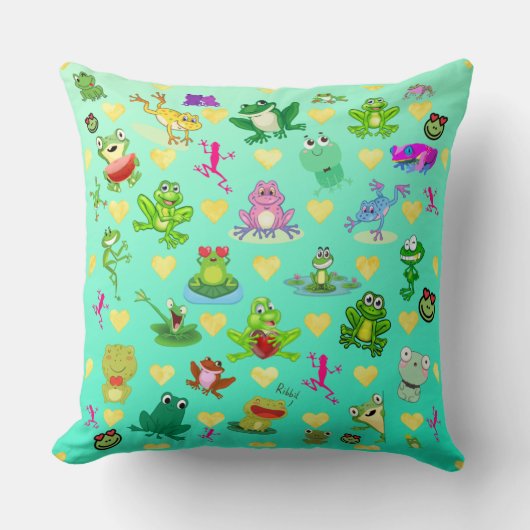 Kikkers met hart kussen (Voorkant)