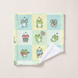 Kikkers met Kleine Hobbys Washandje