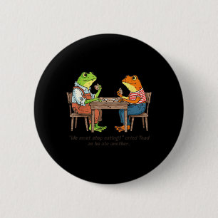 Kikkers moeten stoppen met het eten van gedroogde ronde button 5,7 cm