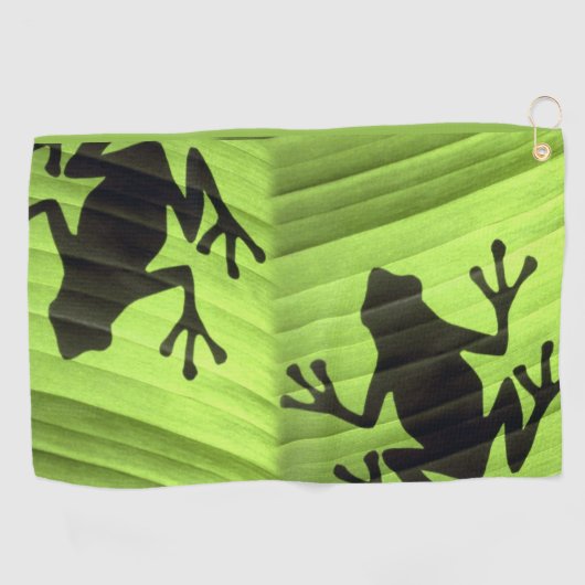 Kikkers ontwerp golfhanddoek (Horizontaal)