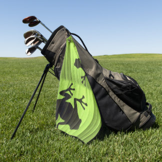 Kikkers ontwerp golfhanddoek
