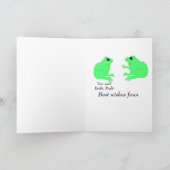 Kikkers op een grappige, aanpasbare verjaardagskaa kaart (Binnen)
