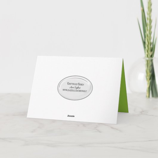 Kikkers op Lily Pad Birthday Kaart (Achterkant)