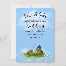 Kikkers op Lily Pad met hart Kaart