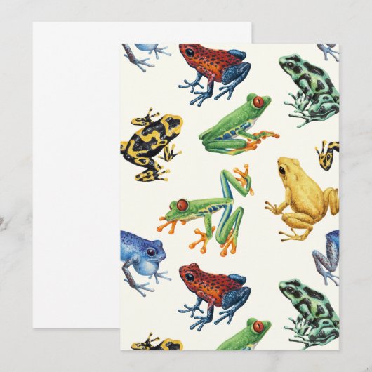 Kikkers op natuurlijk wit (Voorkant / Achterkant)