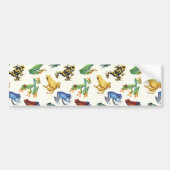 Kikkers op natuurlijk wit bumpersticker (Voorkant)