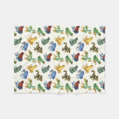 Kikkers op natuurlijk wit fleece deken (Voorkant (Horizontaal))