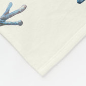 Kikkers op natuurlijk wit fleece deken (Hoek)