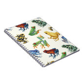 Kikkers op natuurlijk wit notitieboek (Rechterzijde)