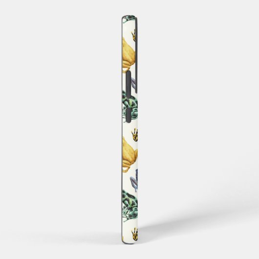 Kikkers op natuurlijk wit samsung galaxy hoesje (Rechterkant)