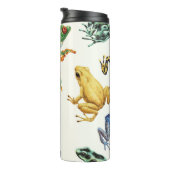 Kikkers op natuurlijk wit thermosbeker (Geroteerd rechts)