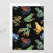 Kikkers op zwart (Voorkant / Achterkant)