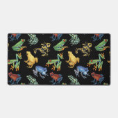 Kikkers op zwart bureaumat (Voorkant)