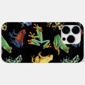 Kikkers op zwart Case-Mate iPhone case (Achterkant (horizontaal))