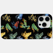 Kikkers op zwart Case-Mate iPhone case (Achterkant (horizontaal))