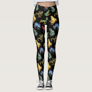 Kikkers op zwart leggings