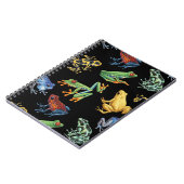 Kikkers op zwart notitieboek (Linkerzijde)