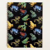 Kikkers op zwart planner (Voorkant)