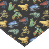 Kikkers op zwart tafelkleed (Gekanteld)