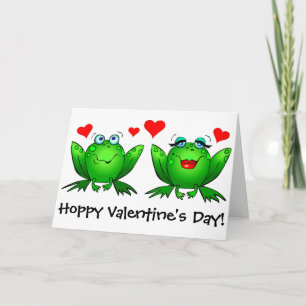 Kikkers Prettige Valentijnsdag Grappig Schattig Ro Feestdagen Kaart