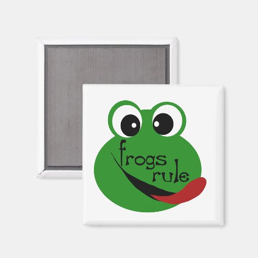 Kikkers Regel T-shirts en geschenken Magneet (Voorkant / Achterkant)