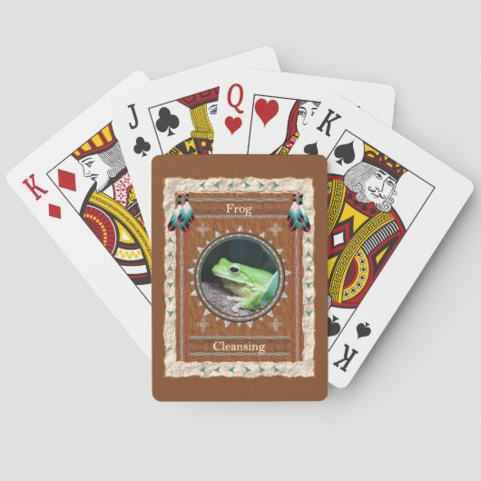 Kikkers Reinigende Energie Pokerkaarten (Achterkant)
