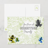 Kikkers Ribiting Personality Briefkaart (Voorkant / Achterkant)