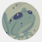 Kikkers Ronde Sticker (Voorkant)