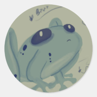 Kikkers Ronde Sticker