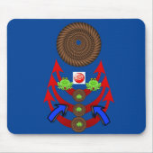 Kikkers Rope Arrow Muismat! Muismat (Voorkant)